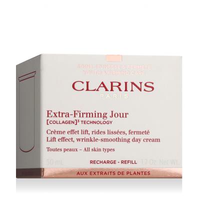 Clarins Extra-Firming Jour Lift Effect, Wrinkle Smoothing Day Cream Crema giorno per il viso donna Ricarica 50 ml