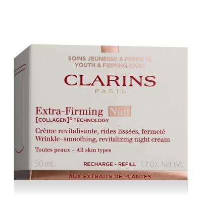 Clarins Extra-Firming Nuit Wrinkle Smoothing Revitalizing Night Cream Crema notte per il viso donna Ricarica 50 ml