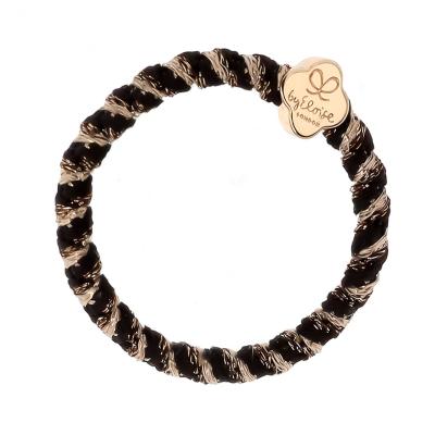 By Eloise London Woven Gold Quatrefoil Elastico per capelli donna 1 pz Tonalità Golden Graphite