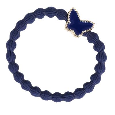 By Eloise London Enamel Gold Butterfly Elastico per capelli donna 1 pz Tonalità Navy
