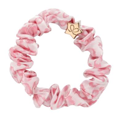 By Eloise London Silk Scrunchie Gold Star Elastico per capelli donna 1 pz Tonalità Pink Leopard