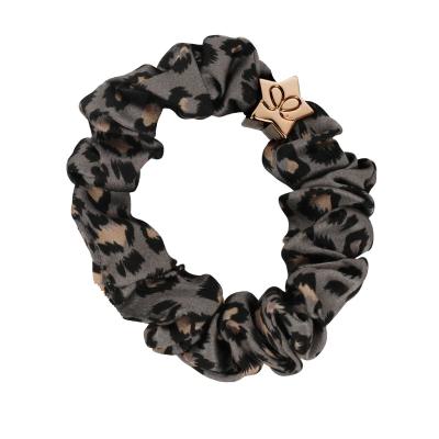 By Eloise London Silk Scrunchie Gold Star Elastico per capelli donna 1 pz Tonalità Grey Leopard