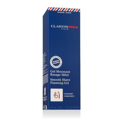 Clarins Men Smooth Shave Foaming Gel Gel da barba uomo 150 ml