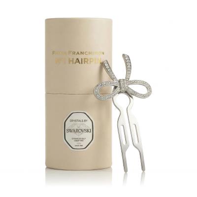 Fiona Franchimon Nº1 Hairpin Steel Crystals By Swarovski Fermaglio per capelli donna 1 pz Tonalità White Gold Finish