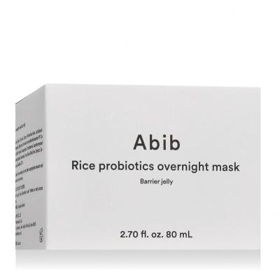 Abib Rice Probiotics Overnight Mask Barrier Jelly Maschera per il viso 80 ml