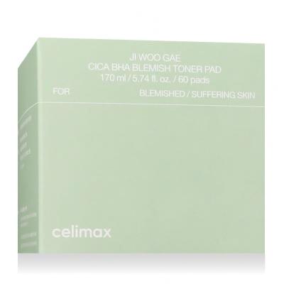 Celimax Ji Woo Gae Cica BHA Blemish Toner Pad Tonici e spray 60 pz