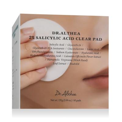 Dr. Althea 2% Salicylic Acid Clear Pad Salviettine detergenti 65 pz