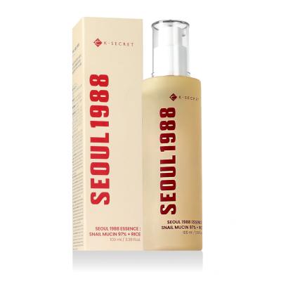 K-Secret Seoul 1988 Snail Mucin 97% + Rice Essence Essenza per il viso 100 ml