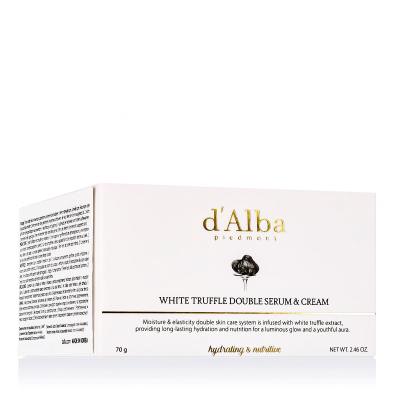 d'Alba White Truffle Double Serum &amp; Cream Crema giorno per il viso donna 70 g
