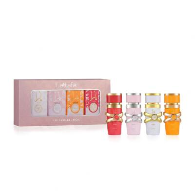 Lattafa Yara Collection Pacco regalo EDP Yara 5 ml + EDP Yara Candy 5 ml + EDP Yara Moi 5 ml + EDP Yara Tous 5 ml