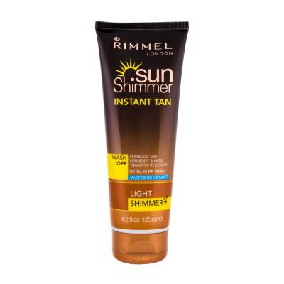 Rimmel London Sun Shimmer Instant Tan Prodotti autoabbronzanti donna 125 ml Tonalità Light Shimmer