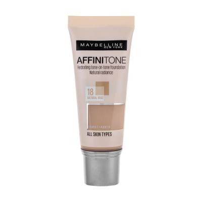 Maybelline Affinitone Fondotinta donna 30 ml Tonalità 18 Natural Rose