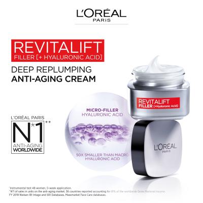L&#039;Oréal Paris Revitalift Filler HA Crema giorno per il viso donna 50 ml