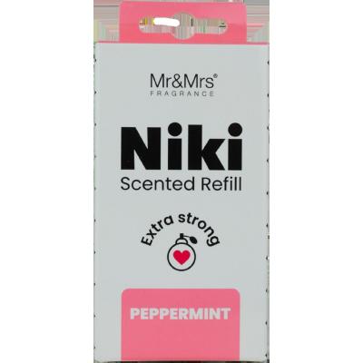 Mr&amp;Mrs Fragrance Niki Refill Peppermint Deodorante per auto Ricarica 1 pz