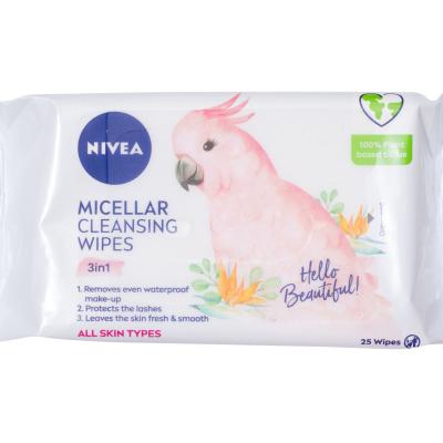 Nivea Cleansing Wipes Micellar 3in1 Salviettine detergenti donna 25 pz