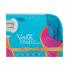 Gillette Venus Snap With Embrace Pacco regalo rasoio 1 pezzo + rasoi di ricambio 2 pezzi + custodia 1 pezzo + pettine 1 pezzo + borsa cosmetica