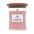 WoodWick Pressed Blooms & Patchouli Candela profumata 275 g