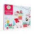 Technic Chit Chat Christmas Sparkle Advent Calendar Pacco regalo gel doccia 1 pz + bagno schiuma 1 pz + sapone solido 2 pz + bath bomb 2 pz + sale da bagno 1 pz + spugna lavaggio + smalto 3 pz + ombretto 3 pz + rossetto 1 pz + lucidalabbra 2 pz + balsamo labbra 1 pc + lima + adesivi per unghie + spe