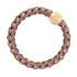 By Eloise London Woven Gold Circle Elastico per capelli donna 1 pz Tonalità Mocha