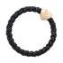 By Eloise London Woven Gold Heart Elastico per capelli donna 1 pz Tonalità Black Shimmer