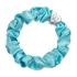 By Eloise London Silk Scrunchie Silver Heart Elastico per capelli donna 1 pz Tonalità Turquoise
