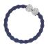 By Eloise London Silver Bling Diamanté Bow Elastico per capelli donna 1 pz Tonalità Navy Blue