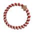 By Eloise London Woven Gold Star Elastico per capelli donna 1 pz Tonalità Candy Cane