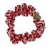 By Eloise London Silk Scrunchie Gold Heart Elastico per capelli donna 1 pz Tonalità Red Leopard