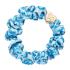 By Eloise London Silk Scrunchie Gold Heart Elastico per capelli donna 1 pz Tonalità Blue Leopard