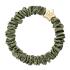 By Eloise London Skinny Silk Scrunchie Gold Star Elastico per capelli donna 1 pz Tonalità Olive Green