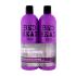 Tigi Bed Head Dumb Blonde Pacco regalo shampoo 750 ml + balsamo 750 ml