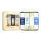 Institut Karité IKP Shop Pacco regalo  crema mani Shea Hand Cream Lily Of The Valley 30 ml + crema mani Light Hand Cream Verbena & Shea 30 ml + crema mani Shea Hand Cream Milk Cream 30 ml + crema per i piedi Shea Foot Cream 30 ml + scatola di latta