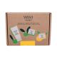 Shiseido Waso Moisture Charge Delivery Box Pacco regalo  gel detergente Waso Shikulime Gel-To-Oil Cleanser 30 ml + siero idratante Waso Shikulime Mega Hydrating Moisturizer 15 ml + maschera notte Waso Yuzu-C Beauty Sleeping Mask 15 ml