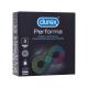 Durex Performa Preservativi con lubrificante al silicone Performa per ritardare l'eiaculazione uomo preservativo 3 pezzi