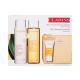 Clarins My Cleansing Essentials Normal Skin Pacco regalo  latte detergente Velvet Cleansing Milk 200 ml + tonico viso Hydrating Toning Lotion 200 ml + peeling Nourishing Oil Scrub 15 ml + borsa cosmetica ecologica