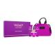 Versace Pour Femme Dylan Purple Pacco regalo  eau de parfum 100 ml + gel doccia 100 ml + crema corpo 100 ml + borsetta
