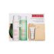 Clarins My Cleansing Essentials Pacco regalo  latte detergente Velvet Cleansing Milk 200 ml + tonico per il viso Purifying Toning Lotion 200 ml + peeling Gentle Peeling 15 ml + borsa cosmetica