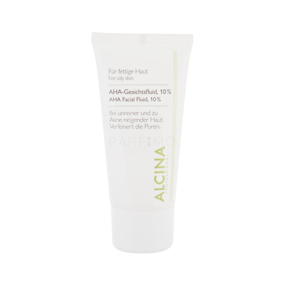 ALCINA For Oily Skin AHA Facial Fluid, 10% Crema notte per il viso donna 50 ml