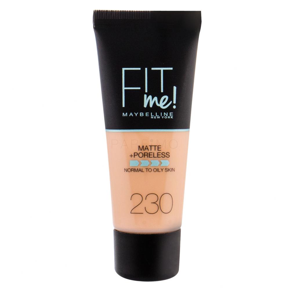 Maybelline Fit Me! Matte + Poreless Fondotinta donna 30 ml Tonalità 230 Natural Buff