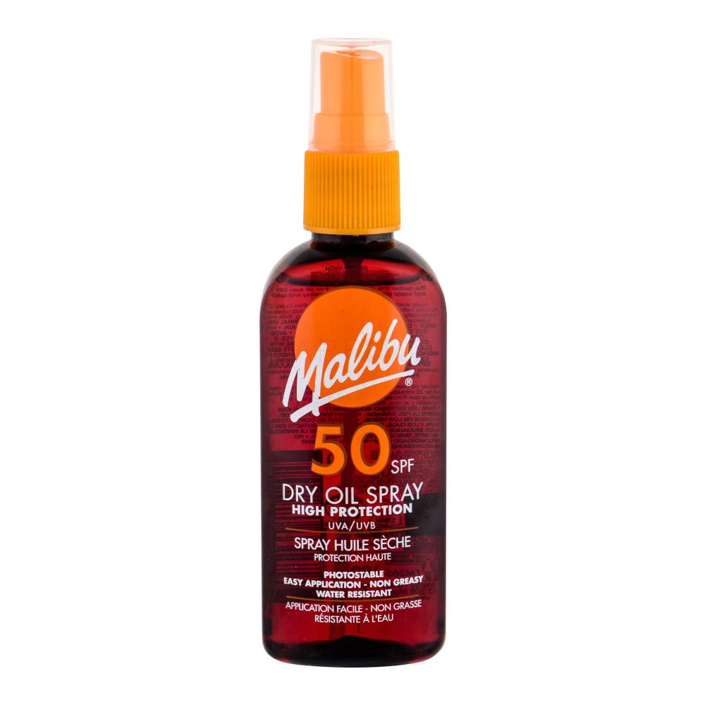 Malibu Dry Oil Spray SPF50 Protezione solare corpo donna 100 ml Parfimo.it