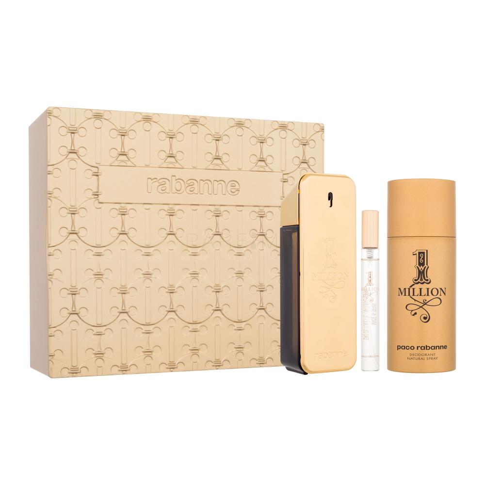 Paco Rabanne 1 Million Pacco regalo eau de toilette 100 ml + deodorante 150 ml + eau de toilette 10 ml