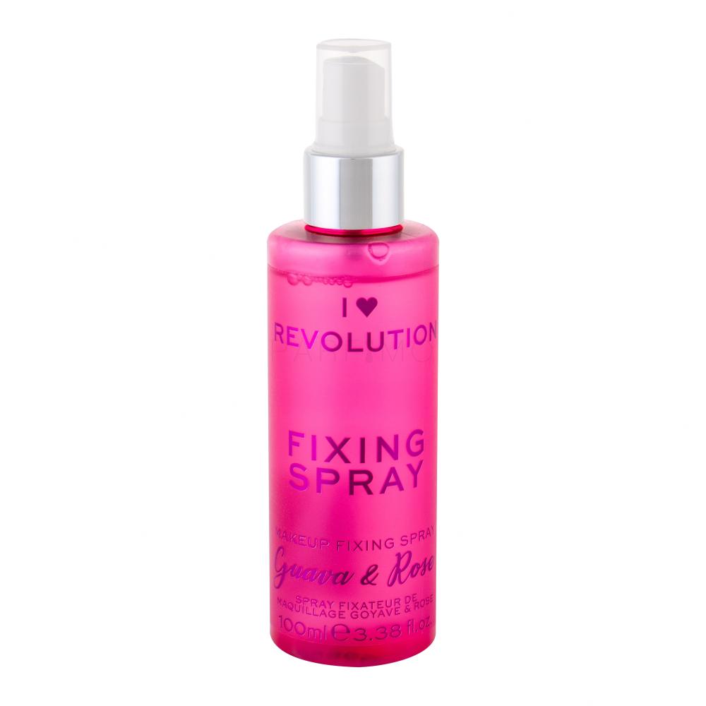 Makeup Revolution London I Heart Revolution Fixing Spray Guava & Rose Fissatore make-up donna 100 ml