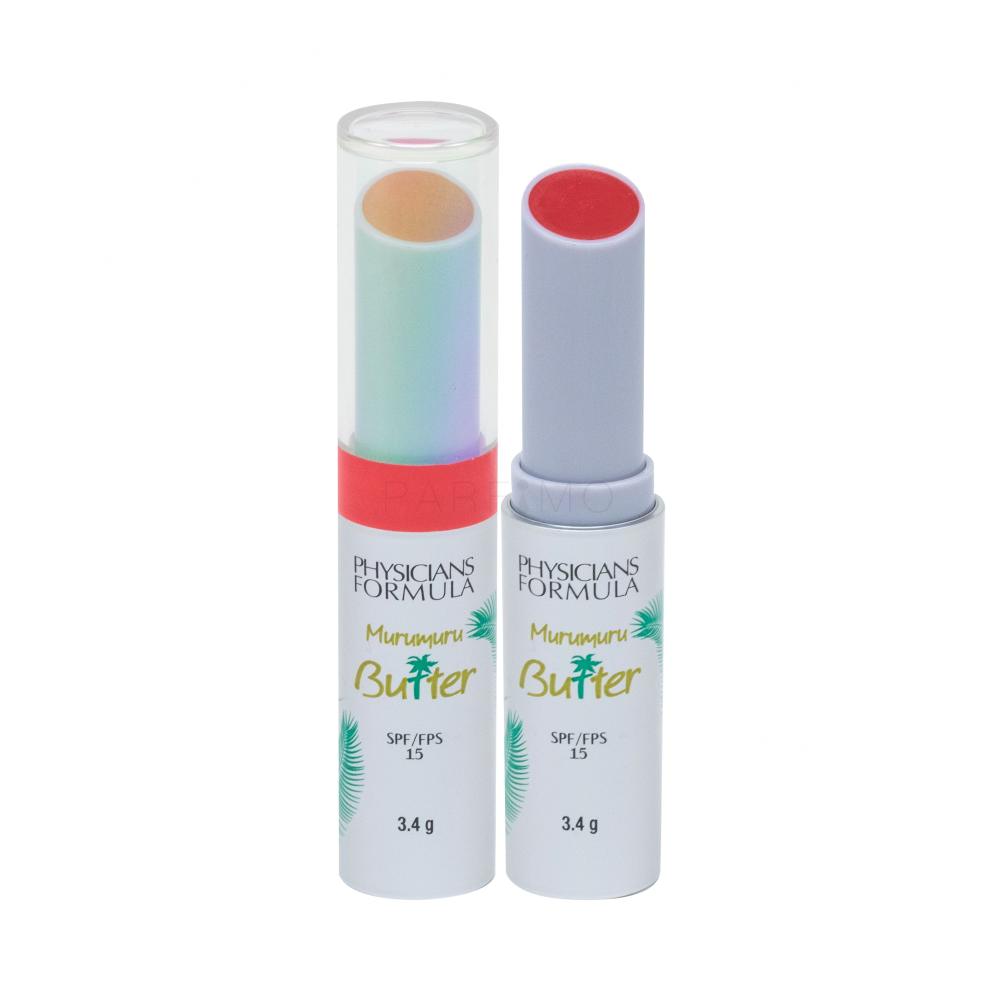 Physicians Formula Murumuru Butter Lip Cream SPF15 Balsamo per le labbra donna 3,4 g Tonalità Samba Red