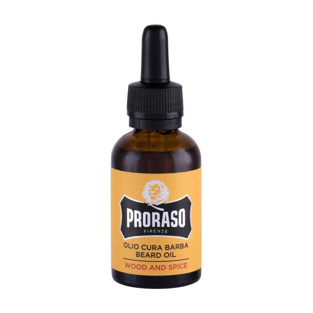 PRORASO Wood & Spice Beard Oil Olio da barba uomo 30 ml