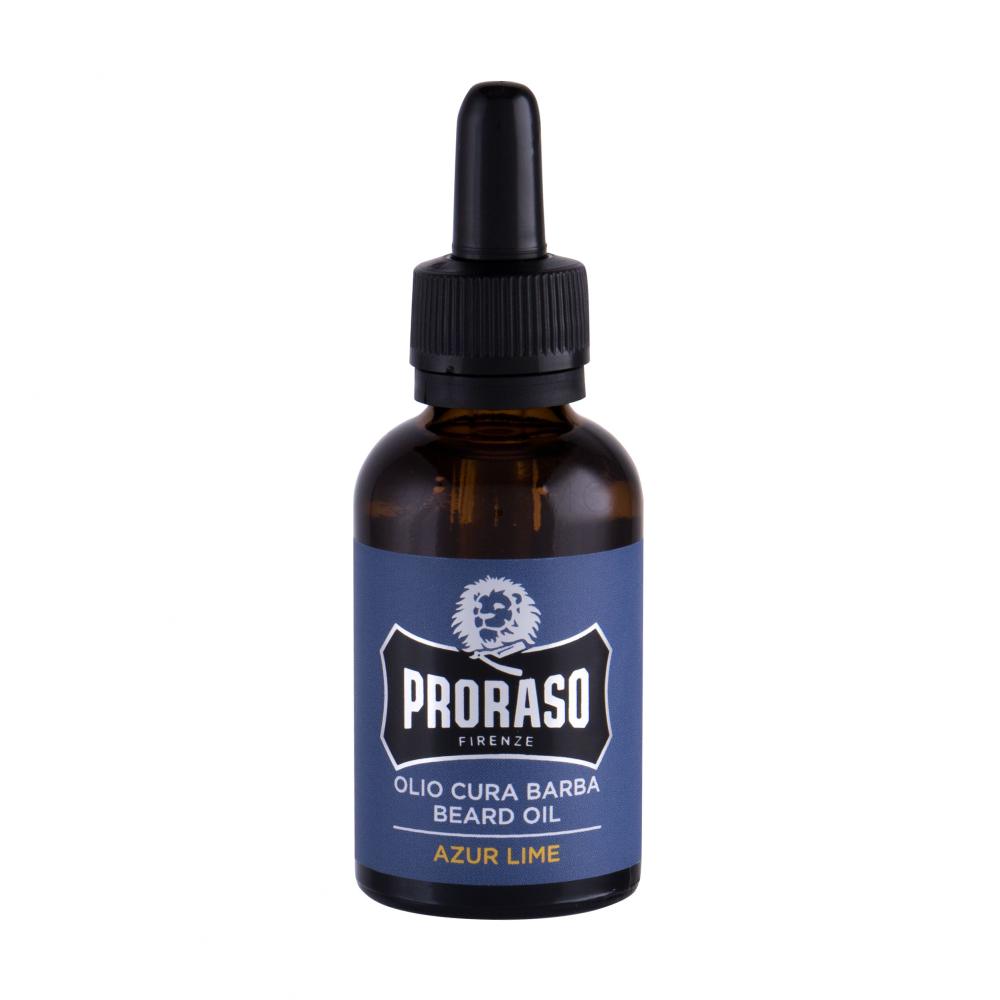 PRORASO Azur Lime Beard Oil Olio da barba uomo 30 ml