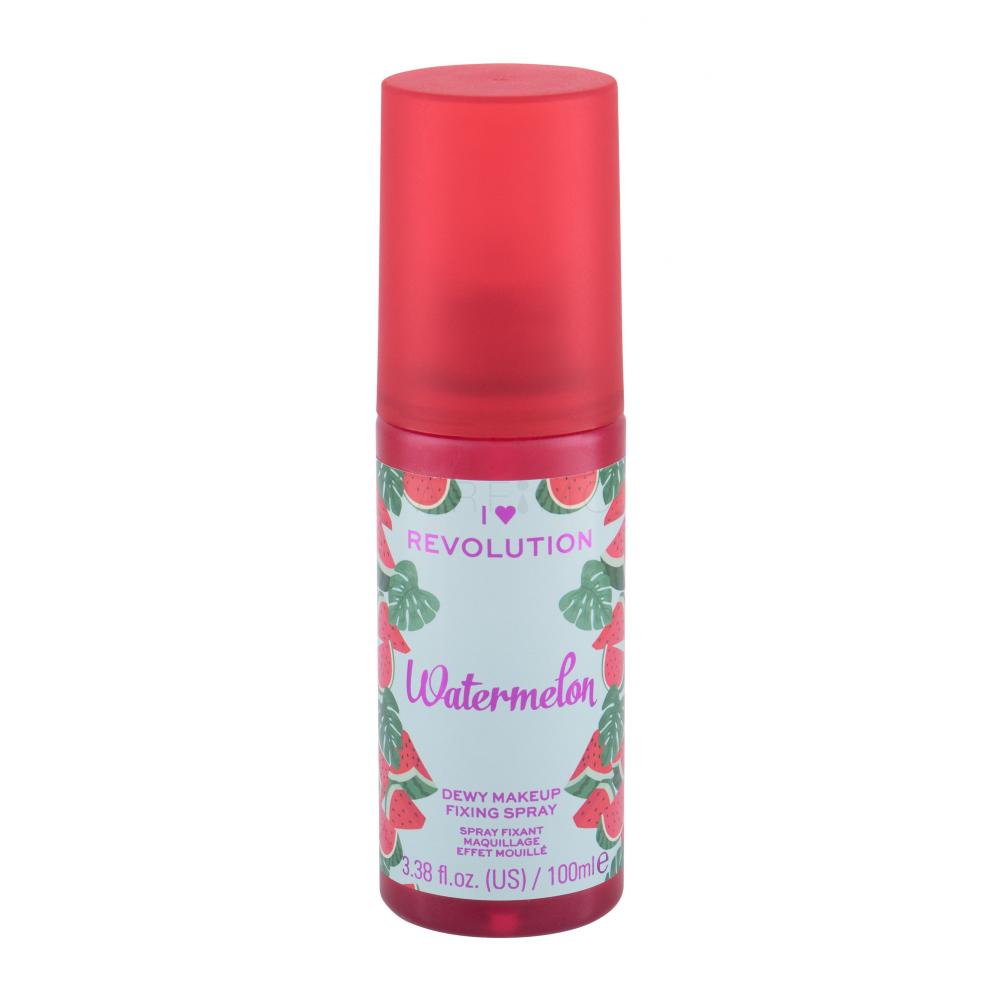 Makeup Revolution London I Heart Revolution Fixing Spray Watermelon Fissatore make-up donna 100 ml
