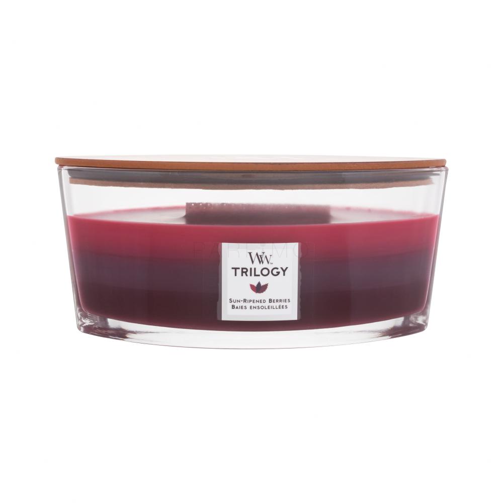 WoodWick Trilogy Sun Ripened Berries Candela profumata 453,6 g