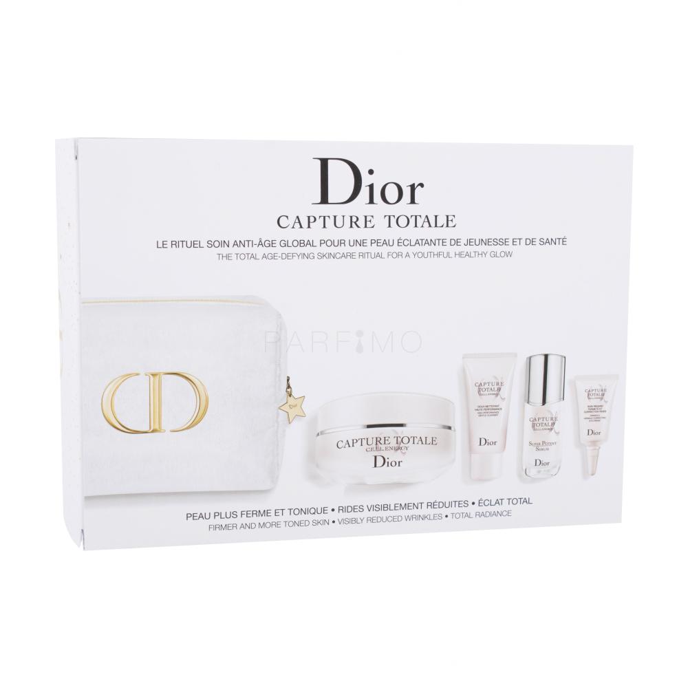 Dior Capture Totale C.E.L.L. Energy Kit Pacco regalo crema giorno Capture Totale C.E.L.L. Energy 50 ml + gel detergente Capture Totale C.E.L.L. Energy 15 ml + siero viso Capture Totale C.E.L.L. Energy 10 ml + contorno occhi Capture Totale C.E.L.L. Energy 5 ml + trousse