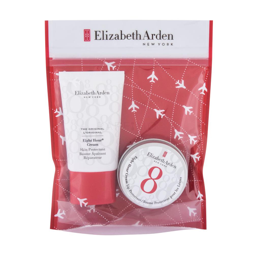 Elizabeth Arden Eight Hour Cream Skin Protectant Travel Set Pacco regalo balsamo corpo Eight Hour Cream Skin Protectant 15 ml + balsamo per la labbra Eight Hour Cream Lip Protectant 13 ml