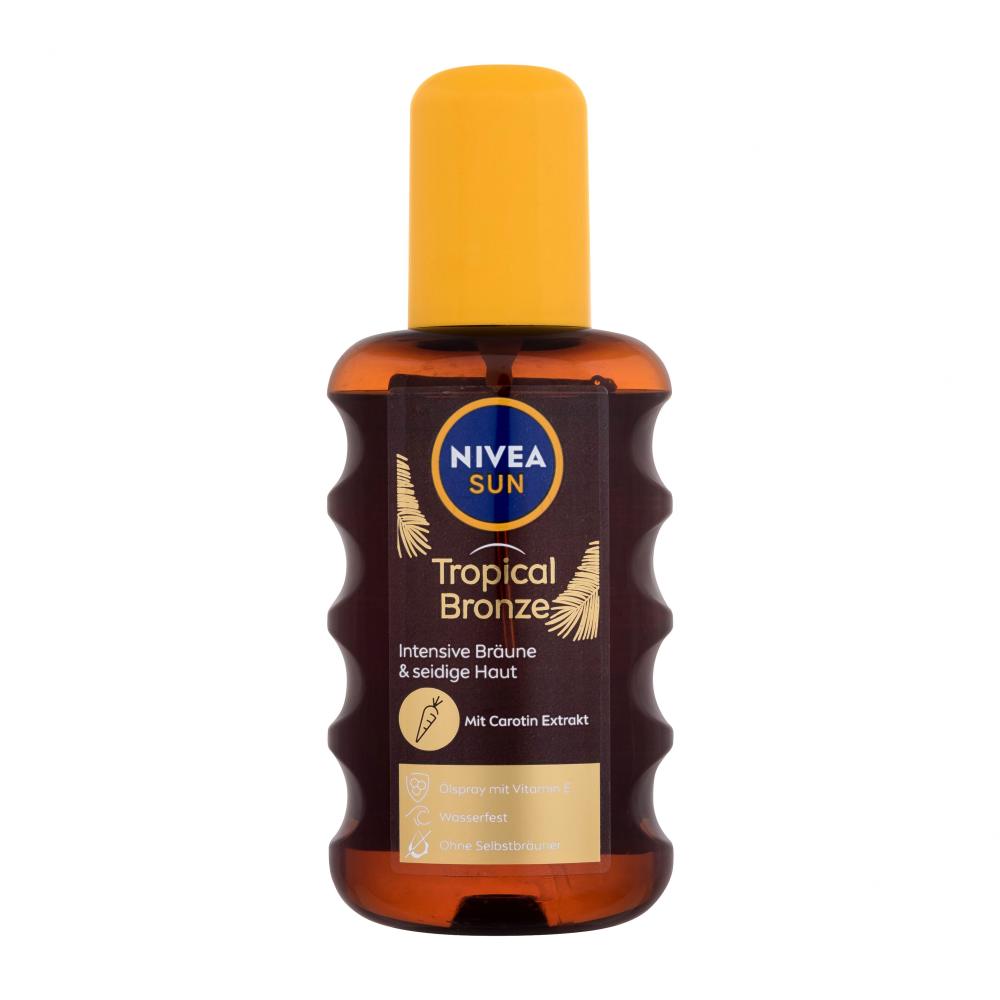 Nivea Sun Tropical Bronze Carotene Oil Spray Protezione solare corpo 200 ml